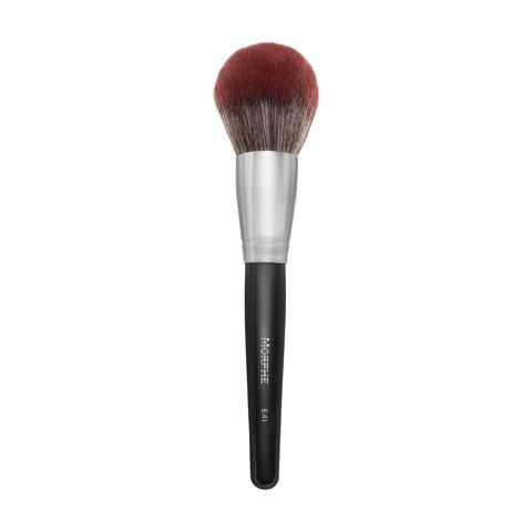 a black and round makeup brush