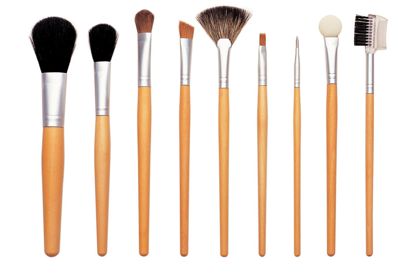 9 types of makeup brushes