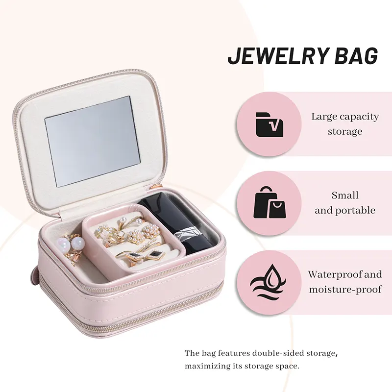 BS-MALL Luxurious & Stunning 2 in 1 Jewelry Makeup Tool Case Inner Parts