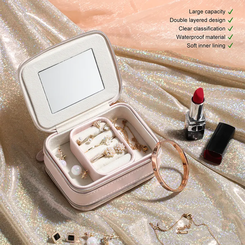 BS-MALL Luxurious & Stunning 2 in 1 Jewelry Makeup Tool Case