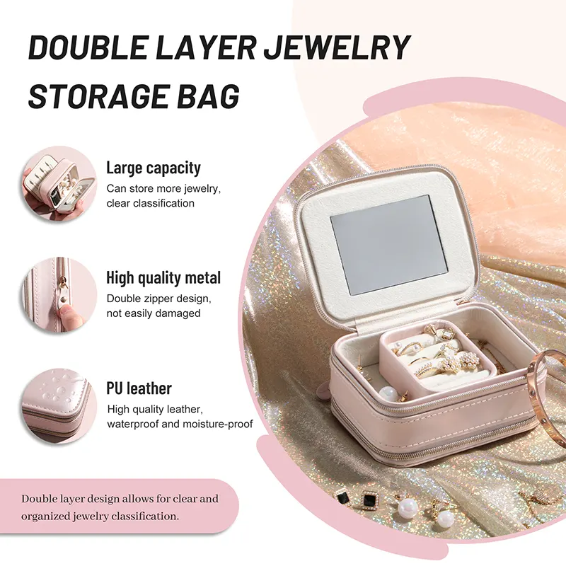 BS-MALL Luxurious Style 2 in 1 Jewelry Makeup Tool Case Benefits