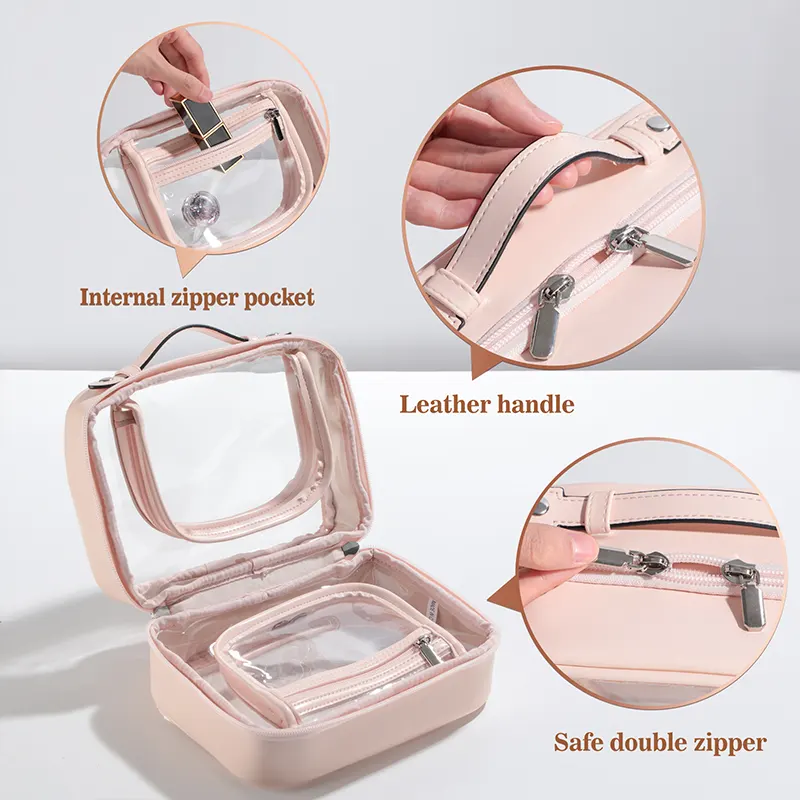 BS-MALL Transparent Travel Toiletry Bag Details