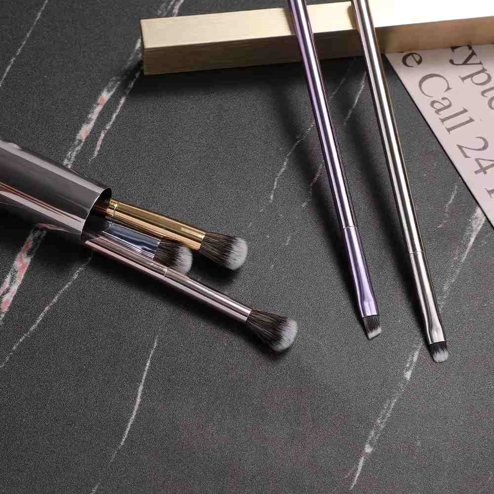 5PCS Eyeshadow Brushes Private Label Soft Synthetic With Case
